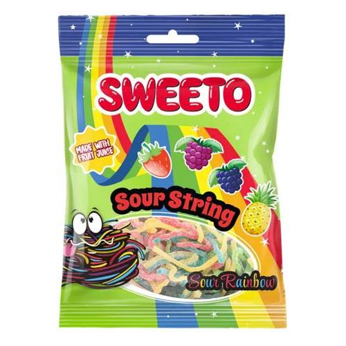 پاستیل اسپاگتی رنگین کمان 80 گرمیsweeto