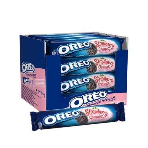 بیسکوییت اورئو 154 گرم چیز کیک توت فرنگی