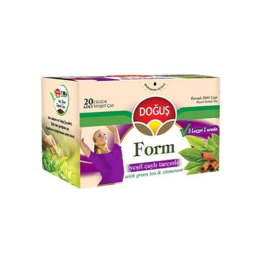 چای کیسه ای دوگوش چای سبز و دارچین 20 عددی