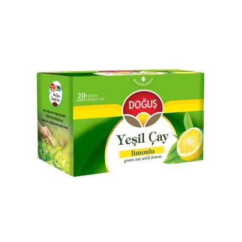 چای کیسه ای دوگوش چای سبز و لیمو 20 عددی